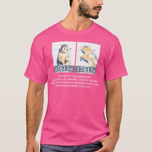 Mugshot Eekhoorn T-shirt (Voorkant)