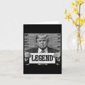 Mugshot Funny Trump 2024 Kaart (Gele Bloem)