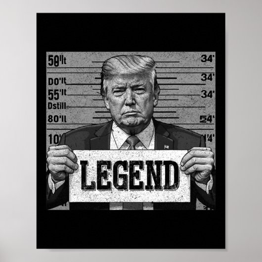 Mugshot Funny Trump 2024 Poster (Voorkant)
