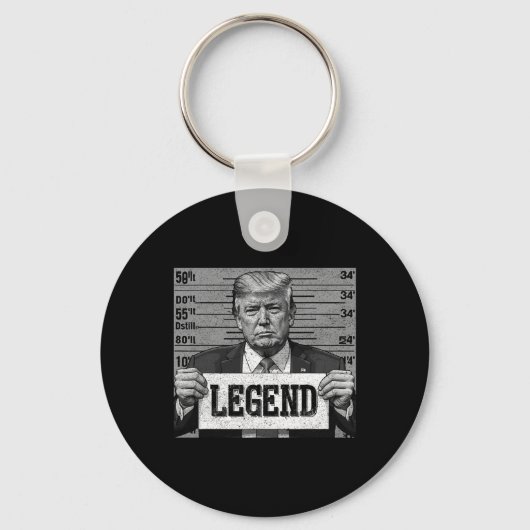 Mugshot Funny Trump 2024 Sleutelhanger (Voorkant)