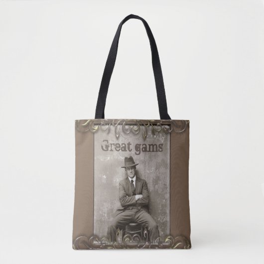 mugshot "Geweldige gams" grappig maffiaman Tote Bag (Voorkant)