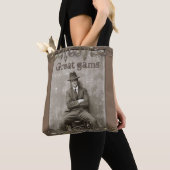 mugshot "Geweldige gams" grappig maffiaman Tote Bag (Dichtbij)