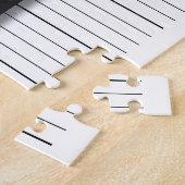 Mugshot Guilty Giraffe Funny Happy Valentine Dag Legpuzzel (Zijkant)