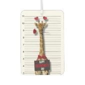 Mugshot Guilty Giraffe Funny Happy Valentine Dag Luchtverfrisser (Voorkant)
