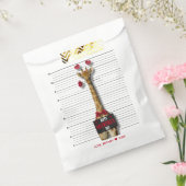 Mugshot Guilty Giraffe Happy Valentine's Day Funny Bedankzakje (Gezegeld)