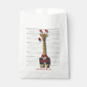 Mugshot Guilty Giraffe Happy Valentine's Day Funny Bedankzakje (Voorkant)