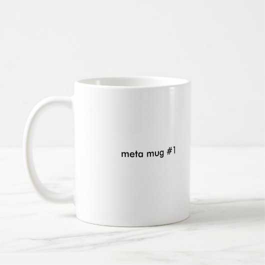 Mugshot Maandag: meta-mok #1 Koffiemok (Links)