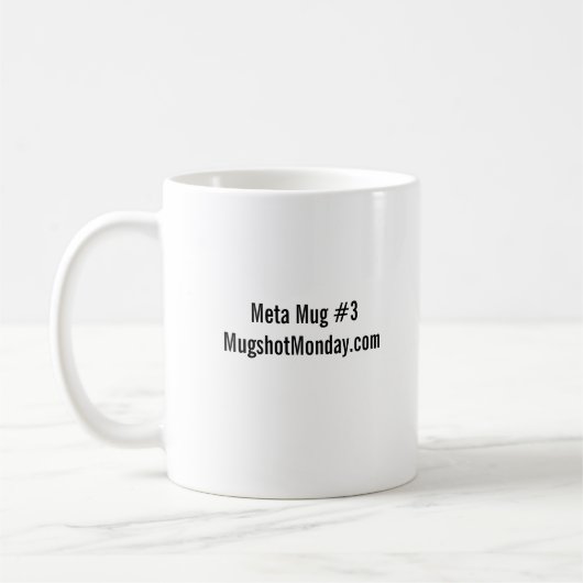 Mugshot Maandag: meta-mok #3 Koffiemok (Links)