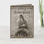 mugshot mafia man houdt van grappig romantisch kaart (Voorkant)