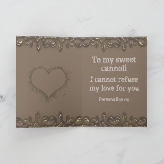 mugshot mafia man houdt van grappig romantisch kaart (Binnen)