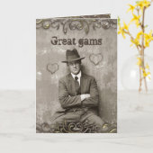 mugshot mafia man houdt van grappig romantisch kaart (Gele Bloem)