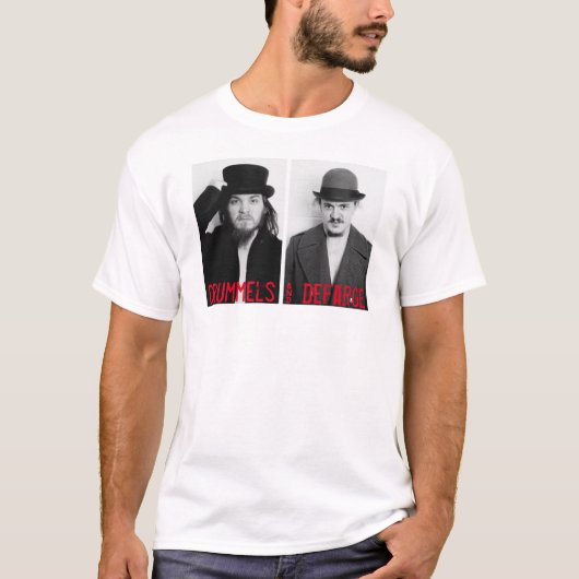 Mugshot Mannen T-Shirt (Voorkant)