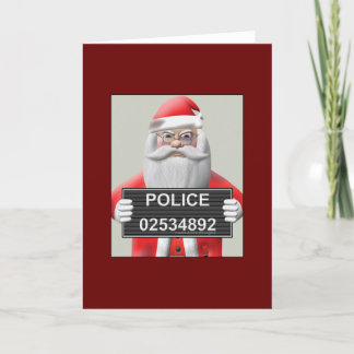 Mugshot - Santa Claus Feestdagen Kaart