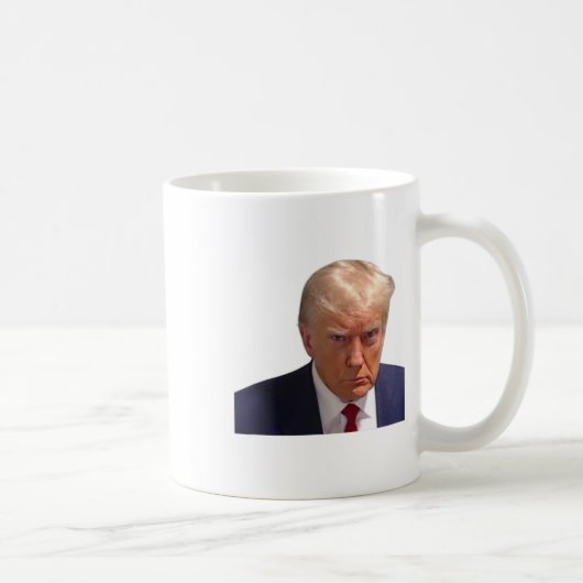 Mugshot Trump 1e Afbeelding Donald Prison Mok Shot (Rechts)