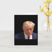 Mugshot Trump 1e Afbeelding Donald Prison Mok Shot Kaart (Gele Bloem)
