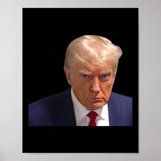 Mugshot Trump 1e Afbeelding Donald Prison Mok Shot Poster (Voorkant)