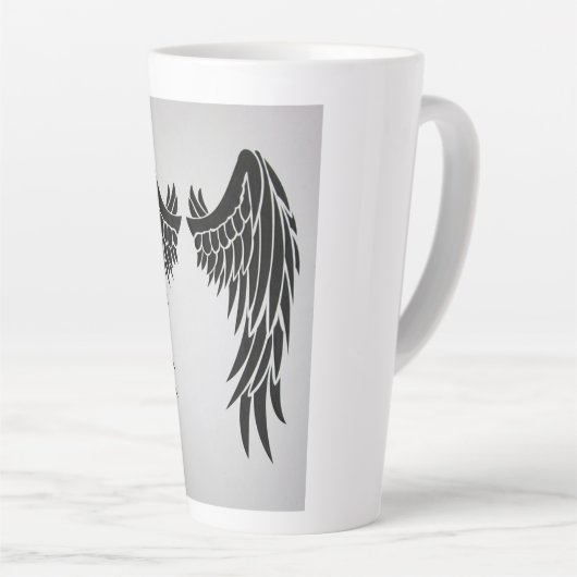 Mugshot: unieke Design voor uw koffie Latte Mok (Rechterhoek)