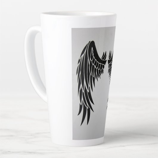 Mugshot: unieke Design voor uw koffie Latte Mok (Linkerhoek)