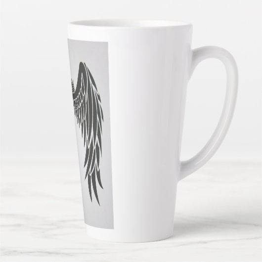 Mugshot: unieke Design voor uw koffie Latte Mok (Rechts)