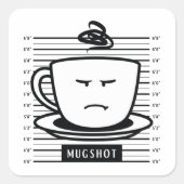 Mugshot Vierkante Sticker (Voorkant)
