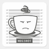 Mugshot Vierkante Sticker (Voorkant)