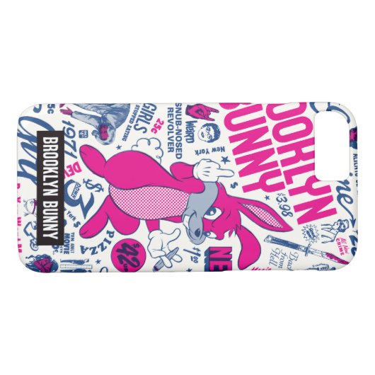 Mugsy Bunny van Brooklyn Bunny Case-Mate iPhone Case (Achterkant (Horizontaal))