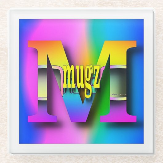 MUGZ GLAZEN ONDERZETTER (Voorkant)