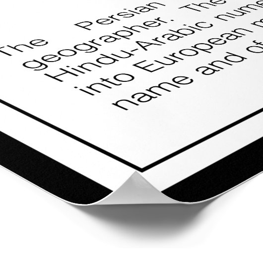 Muhammad Al-Khwarizmi Poster (Hoek)