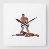 Muhammad Ali  Vierkante Klok (Voorkant)