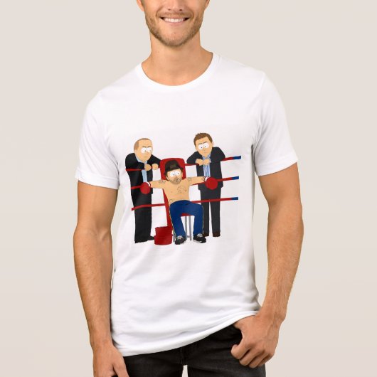 "Muhammad ‘Ik ben hard’ Bruce Lee" Tri-Blend Shirt (Voorkant)