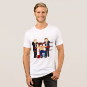 "Muhammad ‘Ik ben hard’ Bruce Lee" Tri-Blend Shirt (Voorkant volledig)
