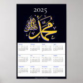Muhammad pbuh 2025 Agenda Poster (Voorkant)