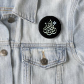 Muhammad Rasul Allah - Arabische Islamitische Ronde Button 5,7 Cm (In situ)