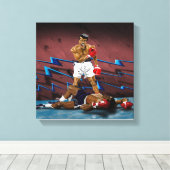 Muhammed Ali Canvas Afdruk (Insitu (Houten vloer))