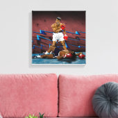 Muhammed Ali Canvas Afdruk (Insitu (Woonkamer))