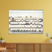 Muharram Ceremony, Faizabad, 1772 uit 'The Gentil' Canvas Afdruk (Insitu (Woonkamer))