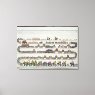 Muharram Ceremony, Faizabad, 1772 uit 'The Gentil' Canvas Afdruk