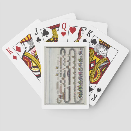 Muharram Ceremony, Faizabad, 1772 uit 'The Gentil' Pokerkaarten (Achterkant)