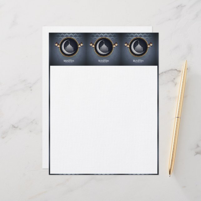 Muharram Letterhead Briefhoofd (Voorkant / Achterkant in situ)