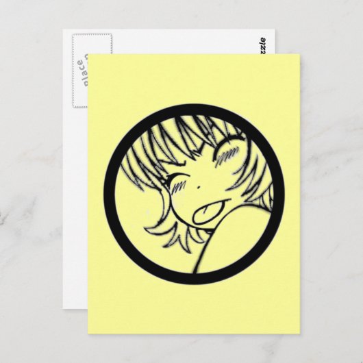 muhh - schattig dier - kawaii >_< briefkaart (Voorkant / Achterkant)