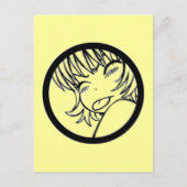 muhh - schattig dier - kawaii >_< briefkaart (Voorkant)