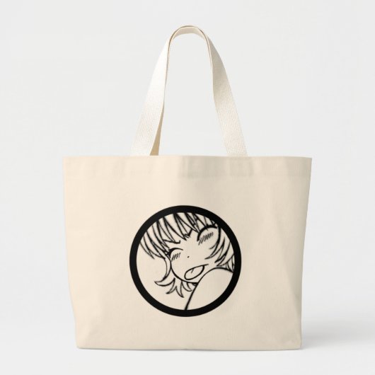 muhh - schattig dier - kawaii >_< grote tote bag (Voorkant)