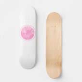 muhh schattige animatie roze skateboard (Voorkant)