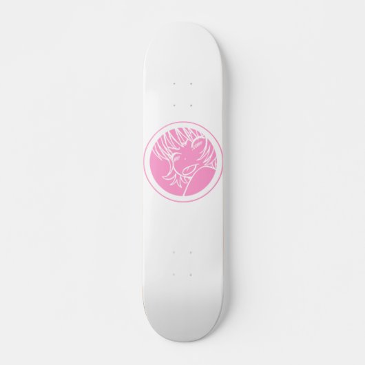 muhh schattige animatie roze skateboard (Voorkant)