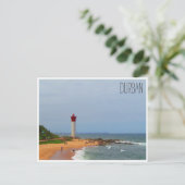 Muhlanga vuurtoren strand briefkaart (Staand voorkant)