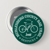 Muhlenberg County Rail Trail (fietsen) Ronde Button 7,6 Cm (Voorkant /achterkant)