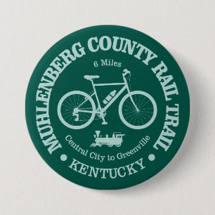 Muhlenberg County Rail Trail (fietsen) Ronde Button 7,6 Cm