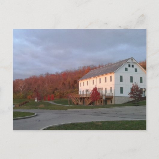 Muhlhauser Barn, Ohio in het najaar Briefkaart (Voorkant)