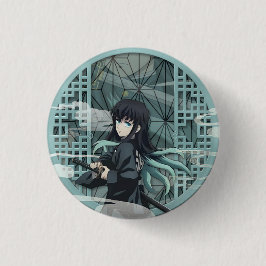 Muichiro Tokito Ronde Button 3,2 Cm