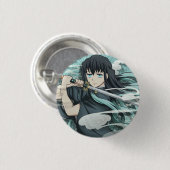 Muichiro Tokito Ronde Button 3,2 Cm (Voorkant /achterkant)